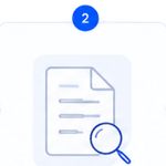 AI reads file icon for document data extraction