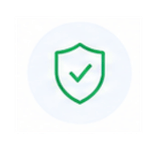 Approved data icon for secure document processing