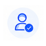 Human review icon for document data checking