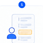 Human review icon for checking unclear extracted data